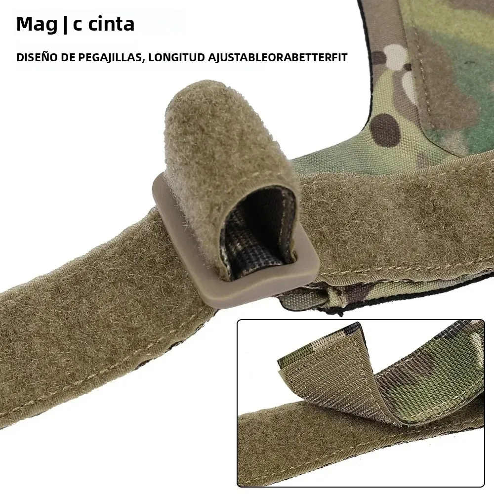 Plataforma de pecho táctica D3 SS MK, chaleco Molle Airsoft para caza, correa de aparejo de pecho, chaleco Universal, accesorios de equipo de Panel trasero - imagen 5