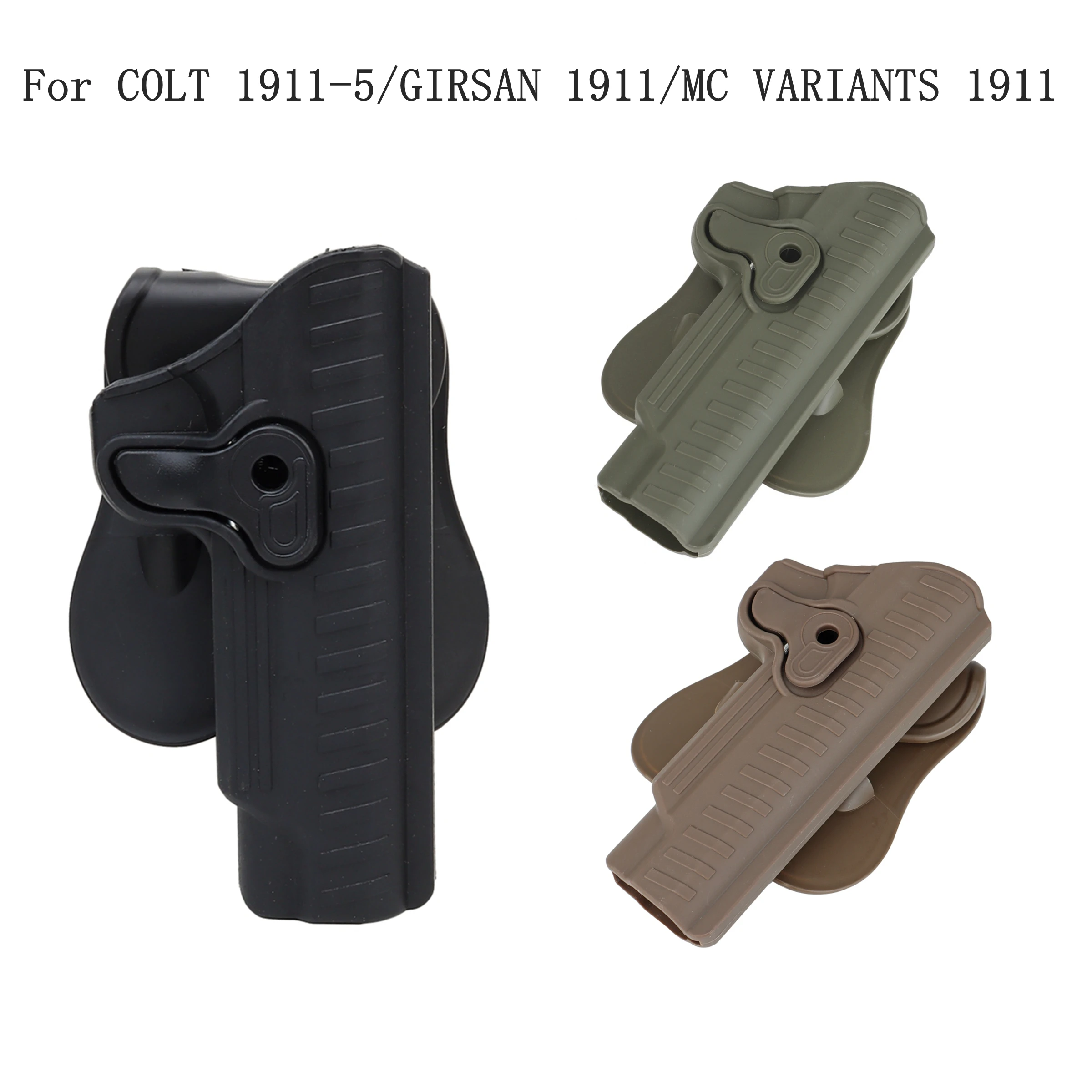 Funda táctica para pistola de cintura de extracción rápida para COLT 1911-5 GIRSAN 1911 MC VARIANTS 1911 funda para cinturón de pistola con rotación de 360 grados