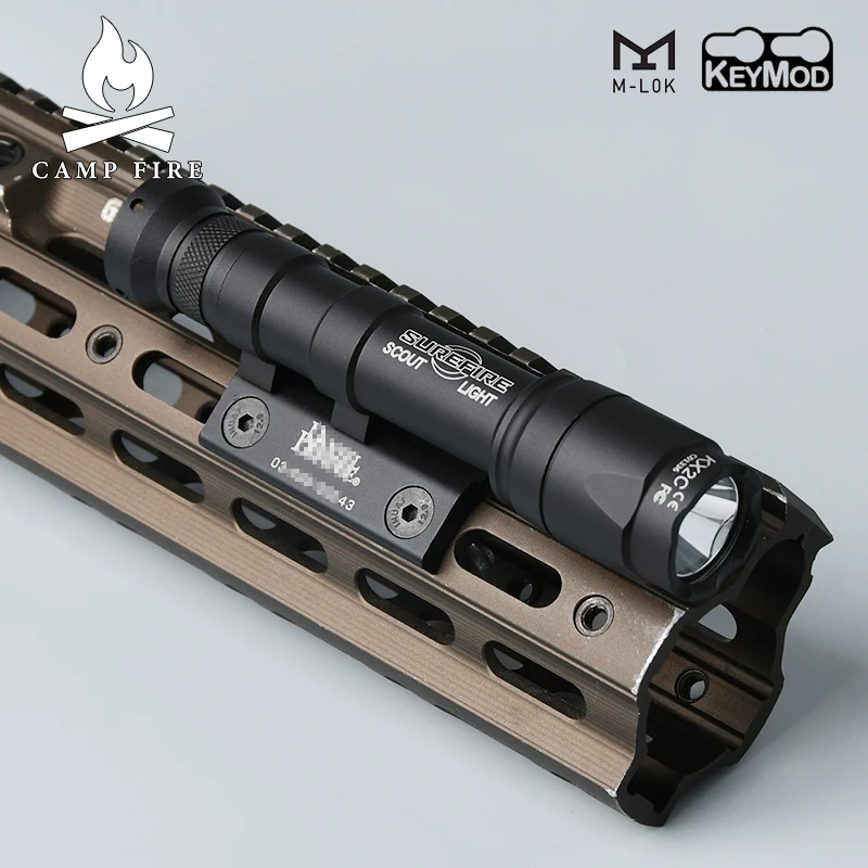 Linterna táctica Danie Defense DD Mount SF M300 M600 para MLOK KEYMOD SMR, riel de 20mm, Base de Metal, accesorios para caza Airsoft