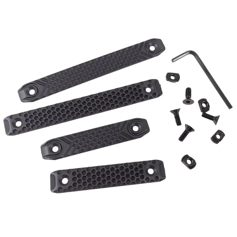 1 Juego de hojas de protección MLOK de nailon, accesorio táctico de tira de protección Pop Matrix G10 de panal - imagen 2