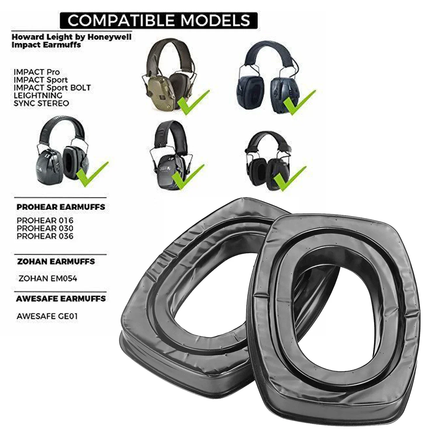 Almohadillas cómodas para auriculares, orejeras de impacto de Honeywell, reemplazadas, antiguas - imagen 2