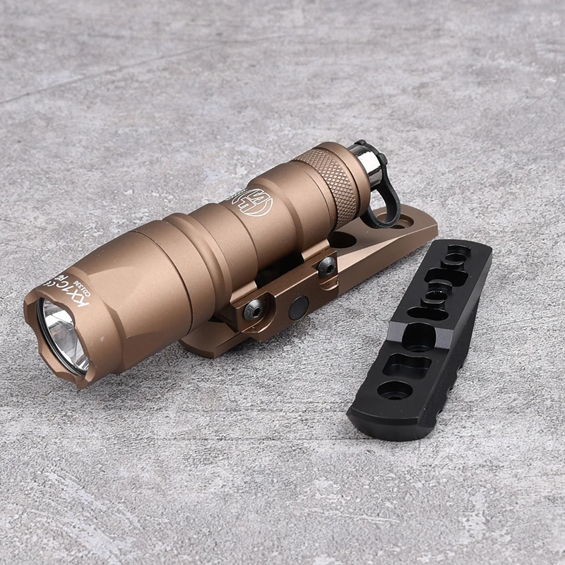 Base de montaje para linterna táctica CNC de Metal M300 M600 M340 M640, soporte de luz exploradora, equipo de caza Airsoft, accesorios MLOK KEYMOD - imagen 3