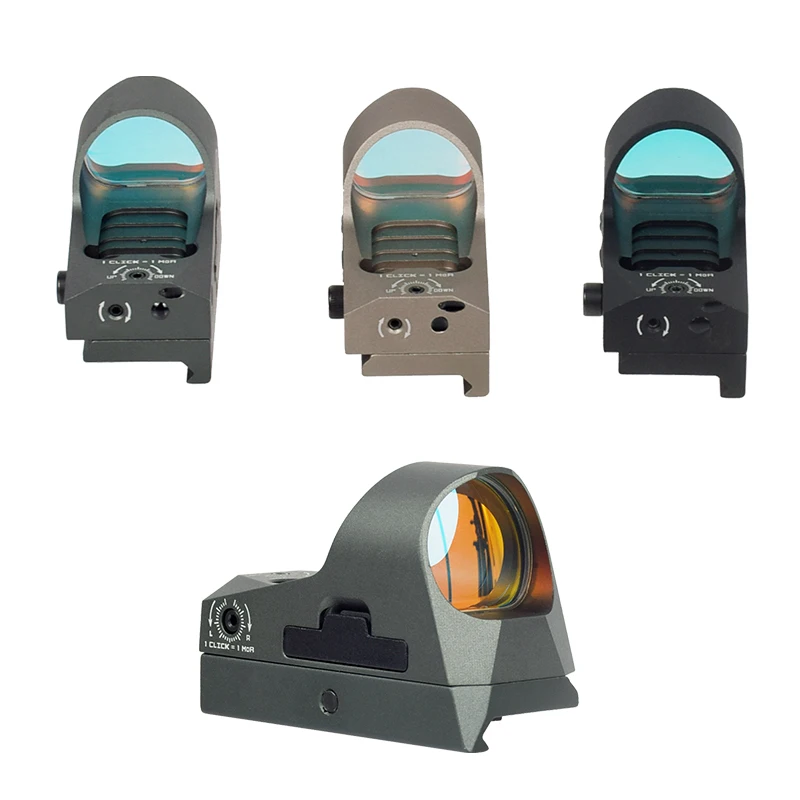 Táctico 1X25MM compacto 3MOA punto rojo mira réflex pistola Rifle caza mira Picatinny montaje bajo 1,41 Riser QD Mount - imagen 5