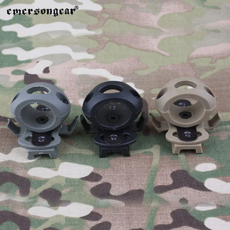 Emersongear- rieles tácticos para casco rápido, accesorio de abrazadera única, soporte Universal, accesorio, equipo Airsoft para caza al aire libre
