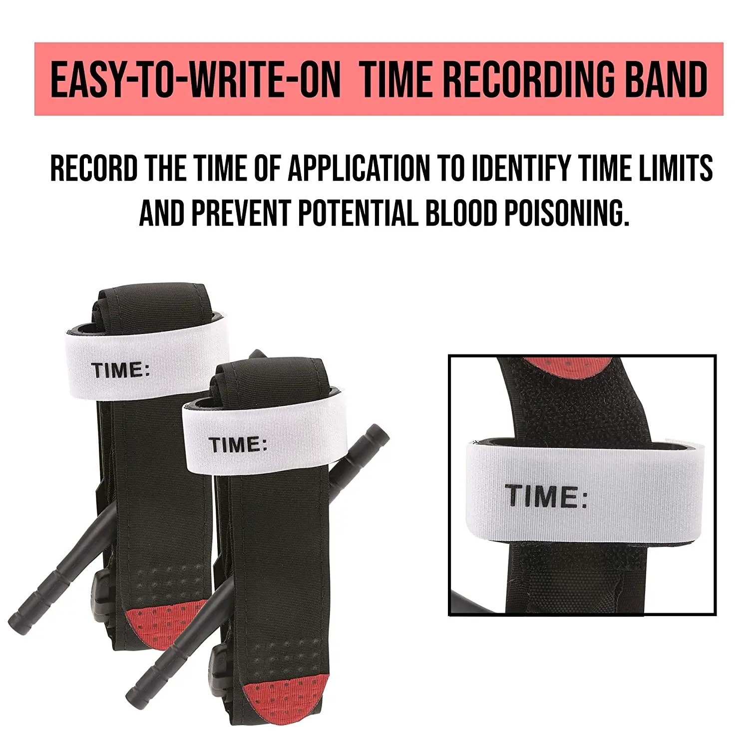 Vendaje de Trauma de torniquete EDC de supervivencia, cinturón de hemostasia rápida, tijera de emergencia médica, Kits de primeros auxilios, combate militar - imagen 3