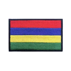 Parche bandera Marruecos – Bordado gancho y bucle táctico