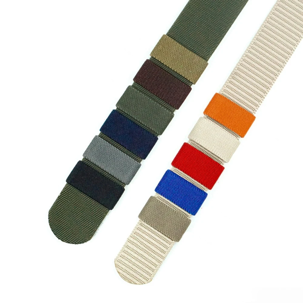 10 Uds. Nuevo cinturón y pantalones gruesos, bucles elásticos de retención, 4cm de largo, 2cm de ancho, elástico de sarga comprimida, multicolor