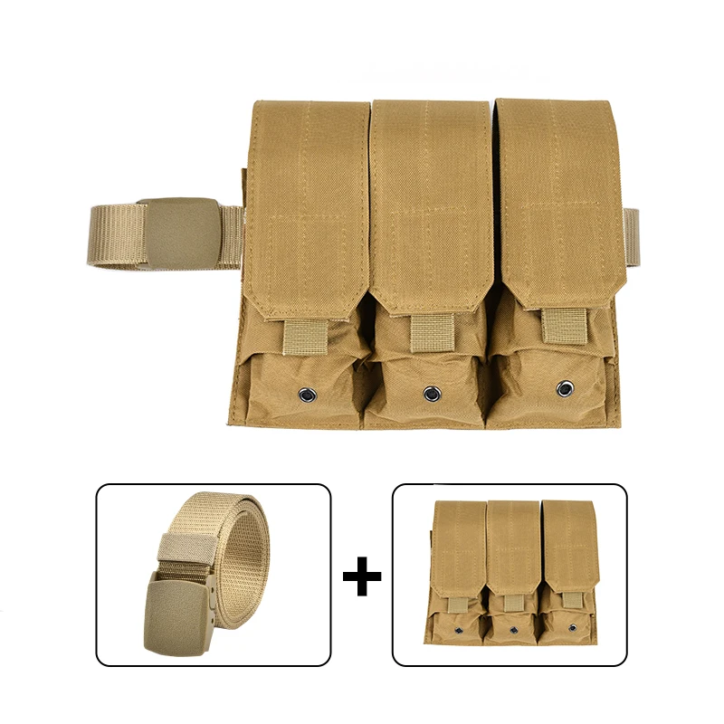 Cinturones de combate de estilo militar para hombre, cinturón táctico de liberación rápida a la moda, cinturilla militar de lona para exteriores, paquete de tres - imagen 3