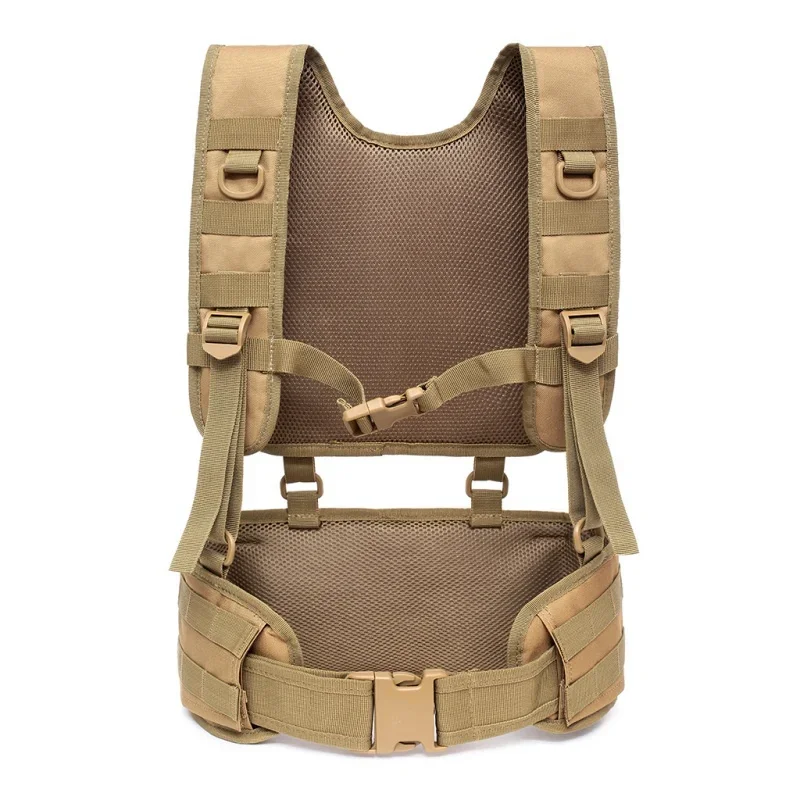 Chaleco de aparejo de pecho Molle para caza, cinturón táctico acolchado con arnés, chaleco Airsoft de Paintball, equipo de entrenamiento de combate al aire libre - imagen 5