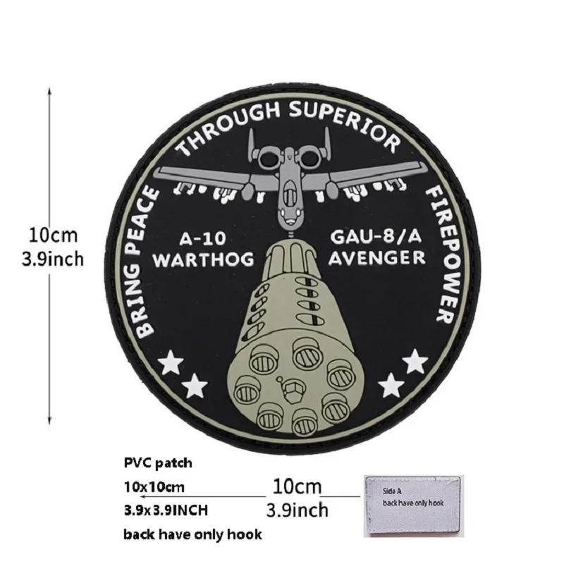 Paquete de moral táctica, accesorios, insignia, insignia de helicóptero, pegamento suave 3DPVC, brazalete mágico que brilla en la oscuridad, parche para ropa y mochila - imagen 4