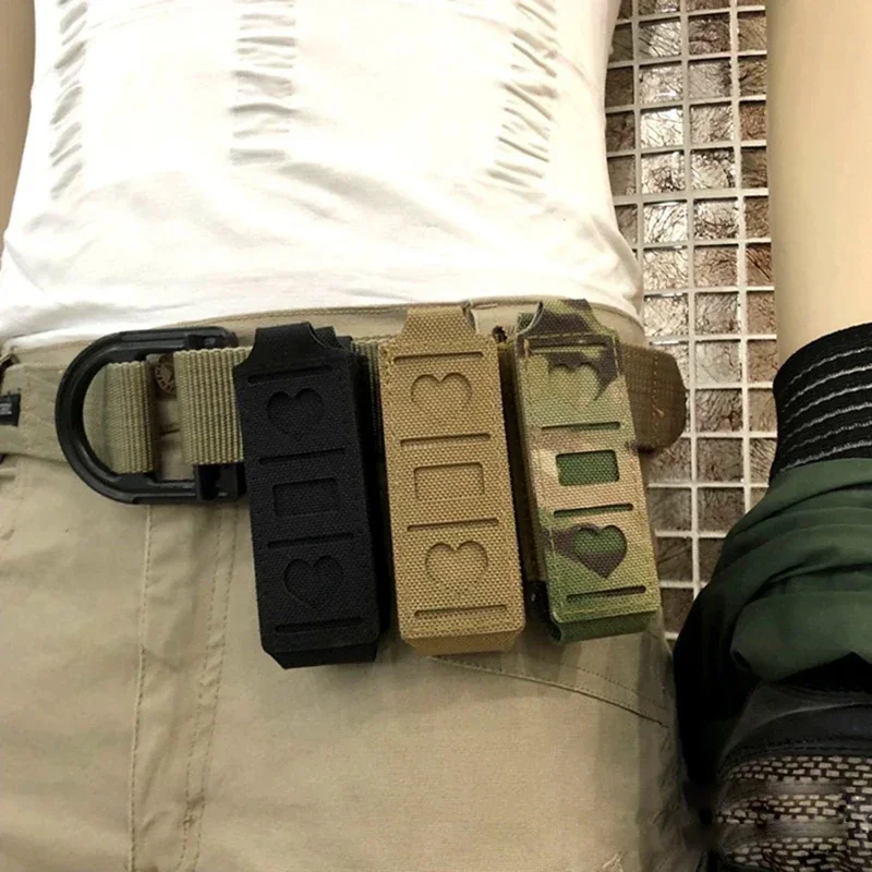 Bolsa táctica Molle para revista 9mm verde – funda linterna - imagen 5