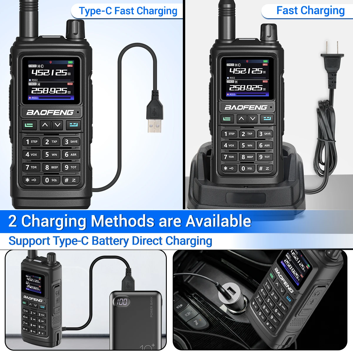 Baofeng UV-17 PRO GPS Walkie talkie seis bandas Air Band y NOAA - imagen 5