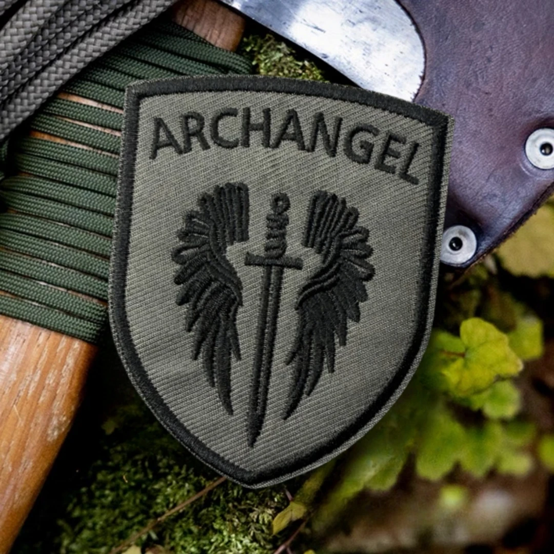 Parche "ARCHANGEL", moral táctica, apliques personalizados, pegatina para mochila del ejército militar, parches de gancho y bucle bordados para ropa - imagen 3