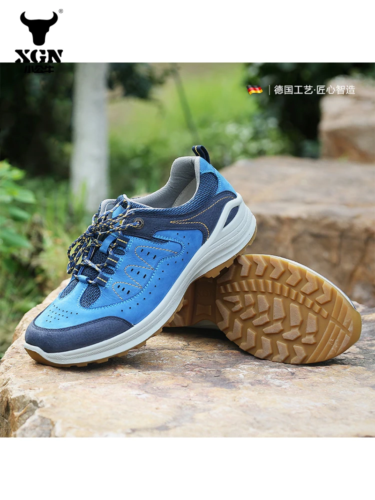 XGN-zapatos antideslizantes para senderismo al aire libre, zapatillas de escalada transpirables para hombre, botas de caza, botas de montaña para turismo, zapatos de Trekking tácticos - imagen 5