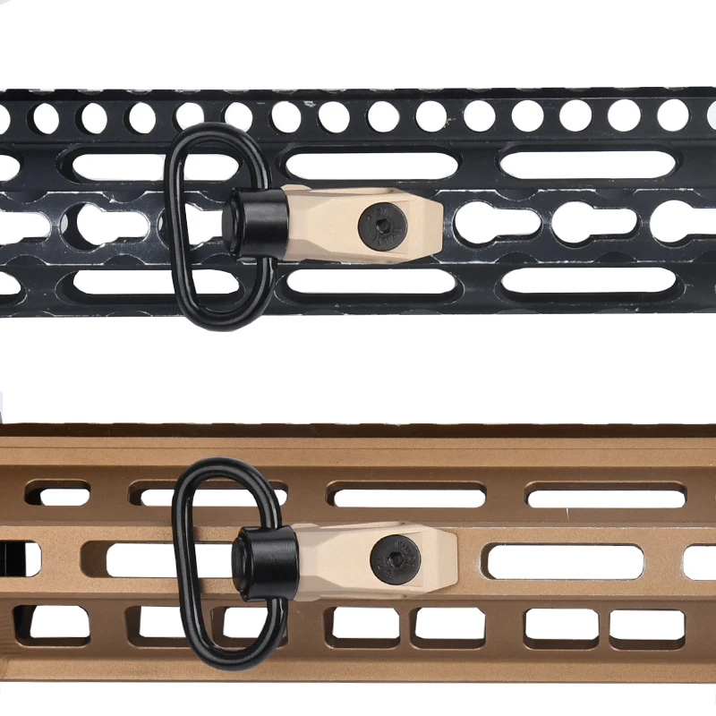 M-lok Keymod correa de hombro con hebilla QD, hebilla de liberación rápida, arnés giratorio táctico de separación rápida, accesorios de caza - imagen 5