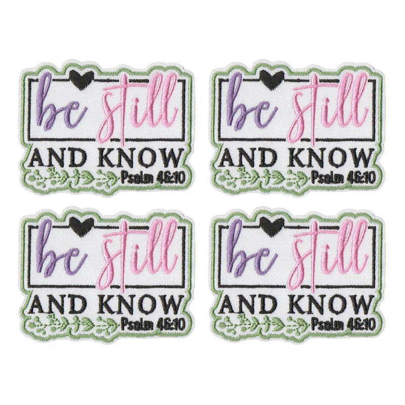 10 unids/lote, venta al por mayor, parche de chica Jesús, parches bordados con letras de arcoíris de dibujos animados, parches para planchar para ropa, chaquetas, pegatinas - imagen 2