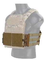 Chaleco Táctico de Nailon 1000D con Cinturón y Hebilla de Liberación Rápida, Portaplacas para Airsoft JPC CPC 6094 420