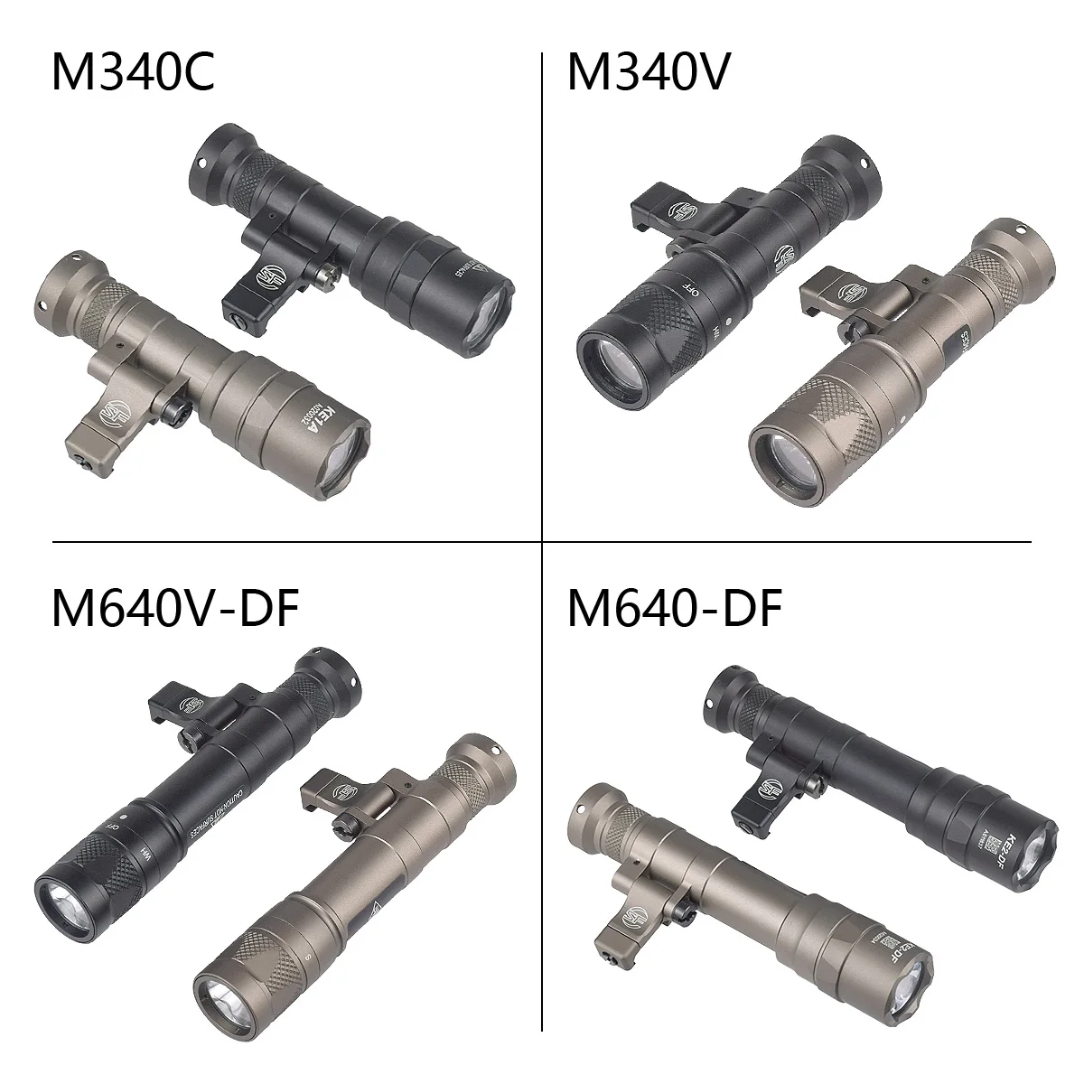 Surefire M340 Linterna táctica - Luz LED para riel Picatinny 20 mm - imagen 3