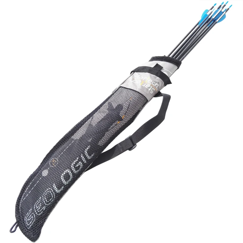 Carmín de flecha con correa trasera, accesorios para arco recurvo compuesto, soporte para carmín simple y rápido, 22 flechas, 1 unidad - imagen 5