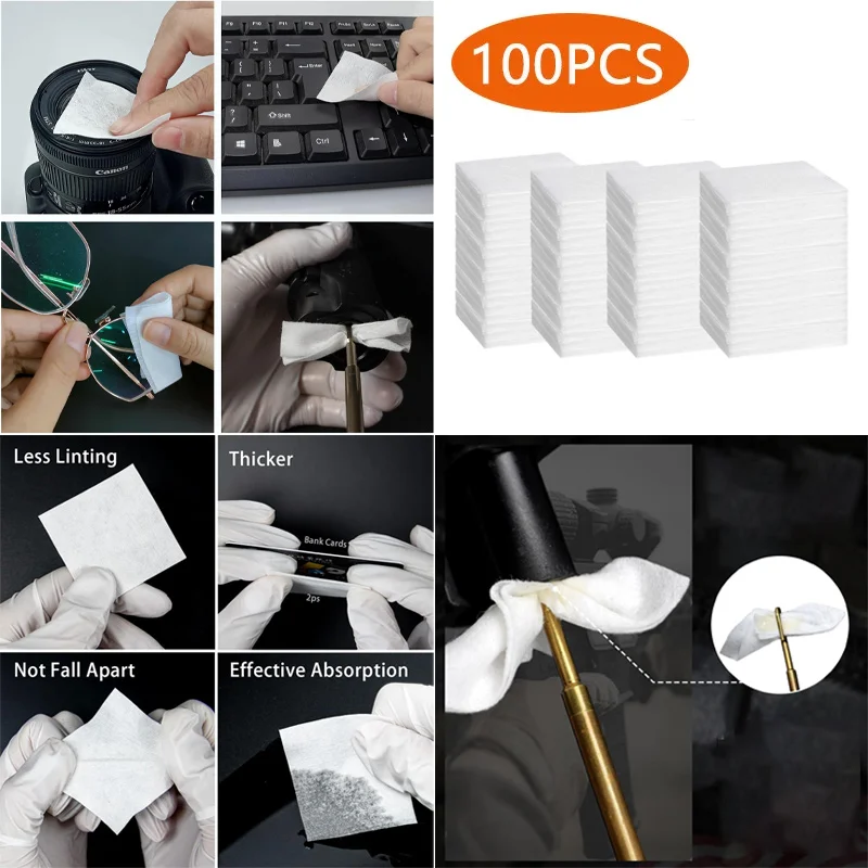 Parches de limpieza para pistola, paño de 100 cm x 7,5 cm, muy absorbente, 7,5 piezas, más grueso, para. 22,30-.45 Cal, 5,56-9mm - imagen 5