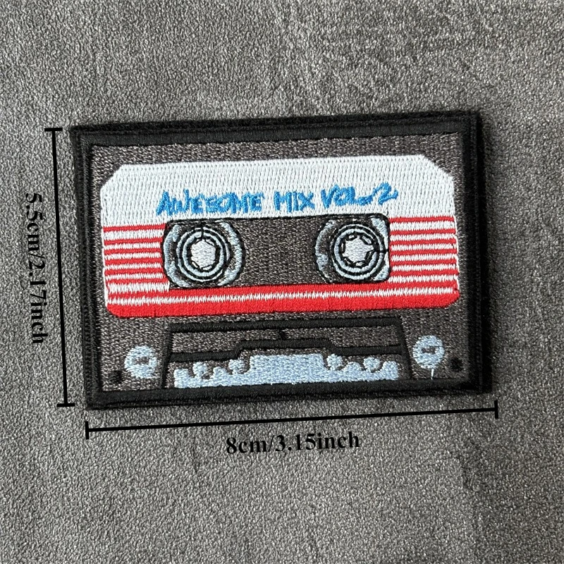 Parche bordado "Tape" para ropa, parches tácticos con gancho y bucle, pegatinas para mochila - imagen 3