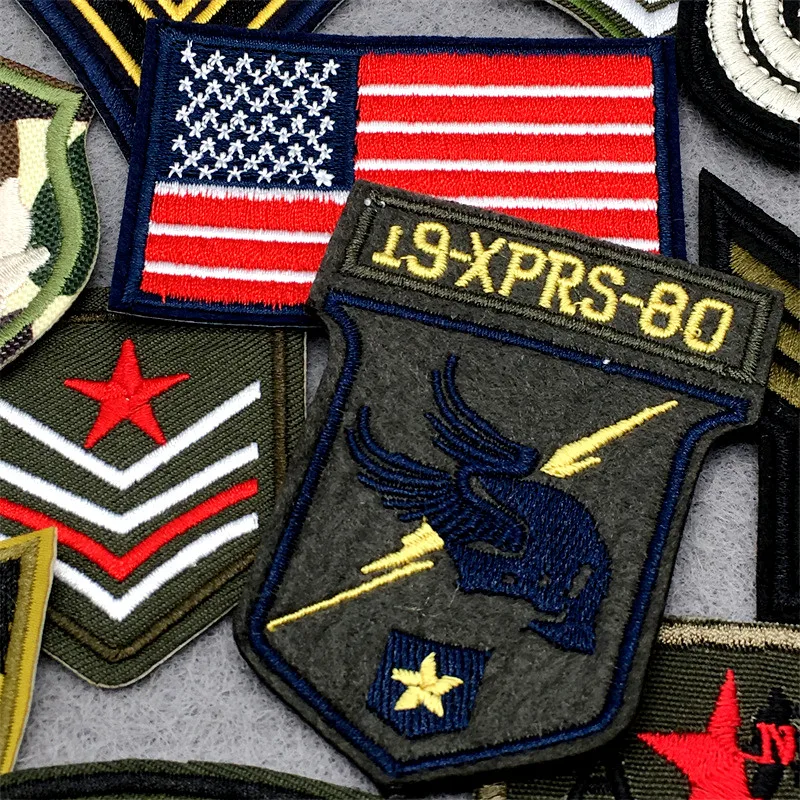 Parches bordados para ropa, pegatinas para planchar, coser, apliques para ropa, rayas, accesorios, 30 unidades por lote - imagen 5