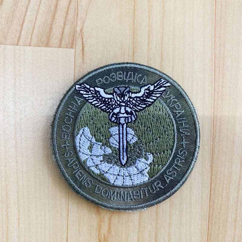 Parches tácticos militares de Francotirador de soldado ucraniano, insignia de moral de PVC, Calavera, bala, Espada de hierro, ropa, pegatinas de mochila - imagen 3