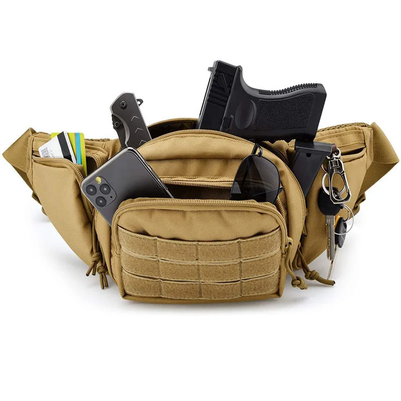 Pistolera táctica de cintura para pistola, sistema Molle, bolsa de cintura para entrenamiento al aire libre, senderismo, caza, escalada, paquete de herramientas militar - imagen 3