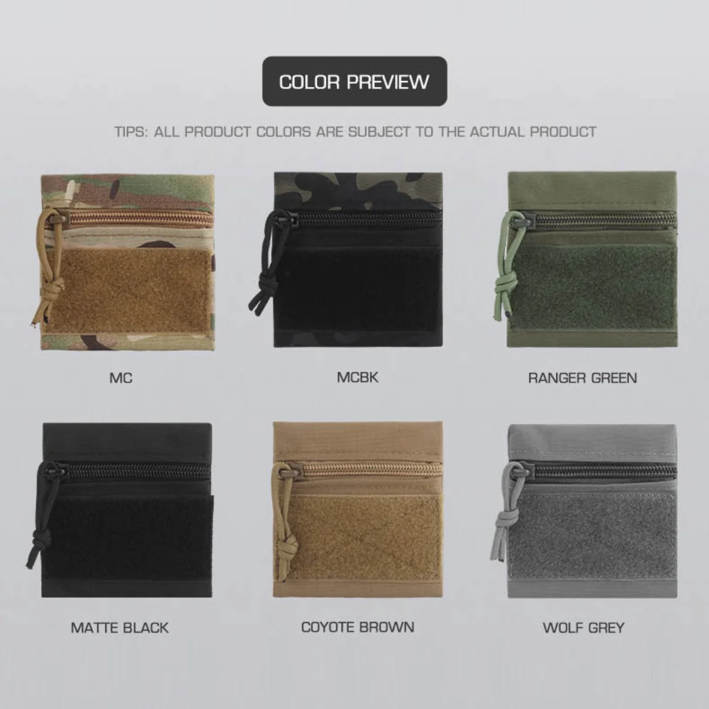 Bolsa táctica GP Candy S/M/L, bolsa de almacenamiento con cierre mágico con gancho para caza, chaleco en el pecho, portador de placa, accesorios para mochila - imagen 5