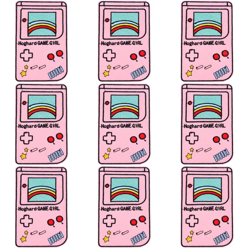 Parches de cinta de los 90 para ropa, parche bordado de TV en tela, termoadhesivo, Fusible para planchar, 10 unids/lote por paquete - imagen 3