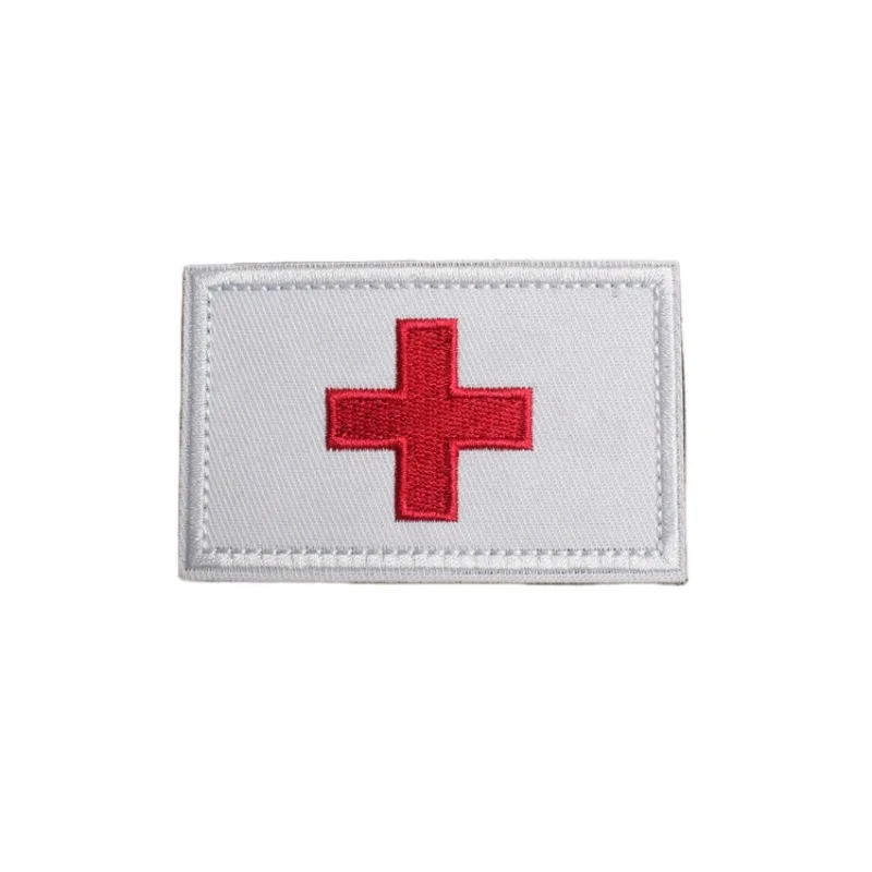 Parche Bordado Cruz Roja con Velcro – Rescate Médico y Emergencia - imagen 4