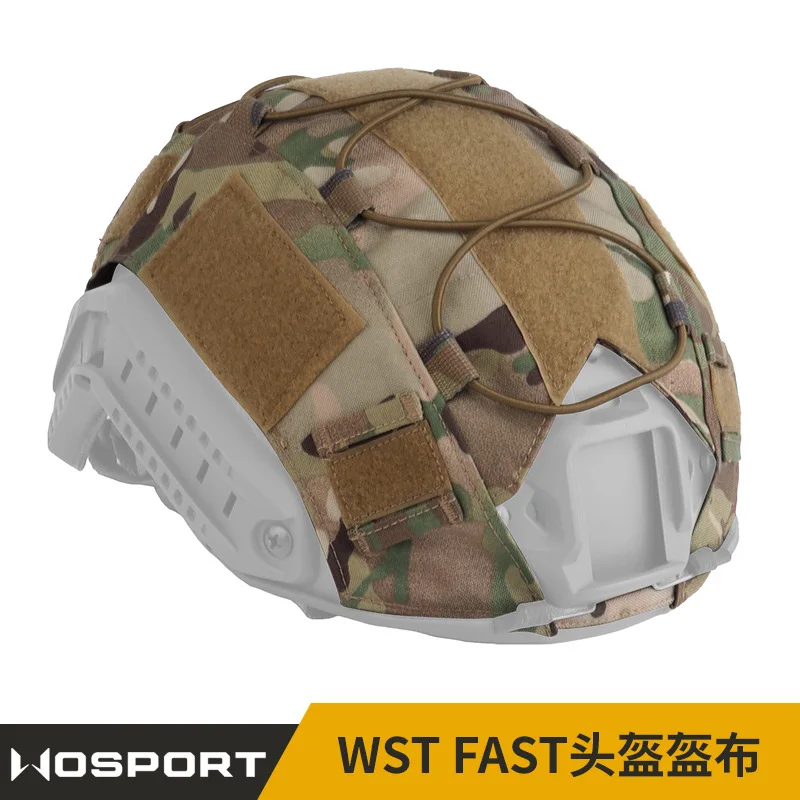 Cubierta de casco de camuflaje de tamaño M/L, cubierta de casco de camuflaje con aro y bucle, tela de casco de deporte al aire libre para actividades al aire libre - imagen 2