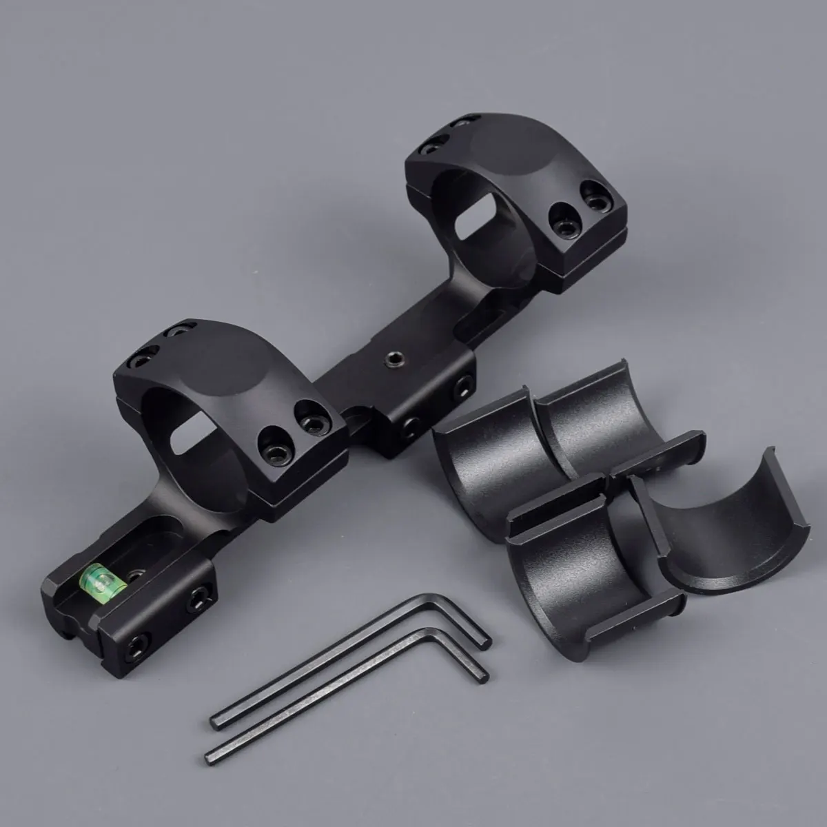 Mira telescópica táctica de 25,4mm y 30mm con anillos QD, montaje de perfil bajo con nivel de burbuja para Sauer 200 STR CZ452 CZ512, Riel de cola de milano de 11mm - imagen 5