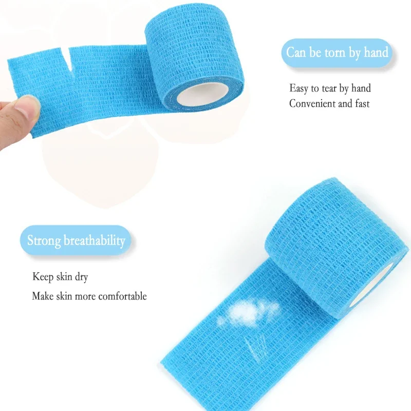 Vendaje elástico autoadhesivo deportivo colorido de 4,5 m, cinta Elastoplast para rodilleras, almohadillas de soporte para dedo, tobillo, palma y hombro - imagen 4