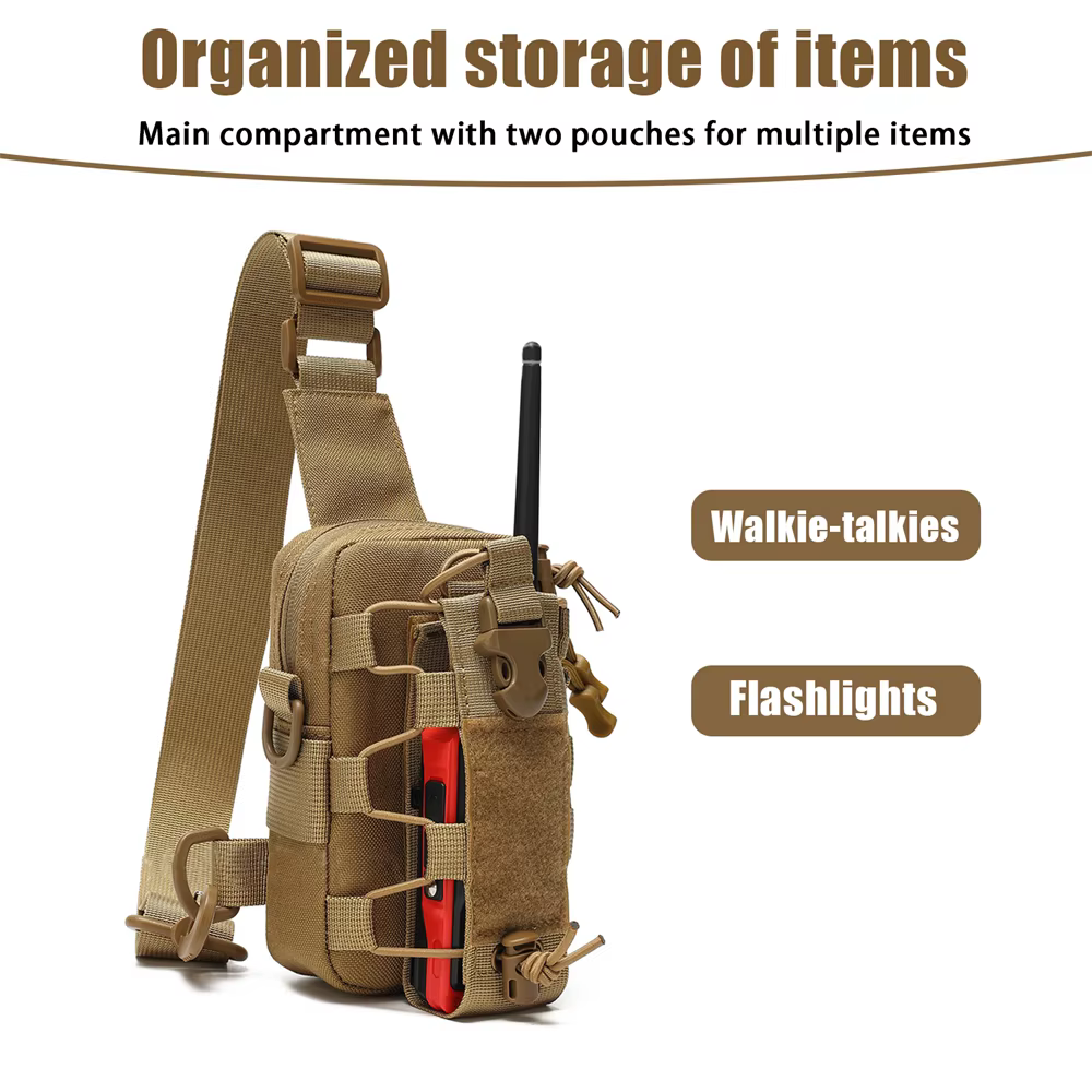 Bolso táctico bandolera impermeable – Caza y uso diario - imagen 3