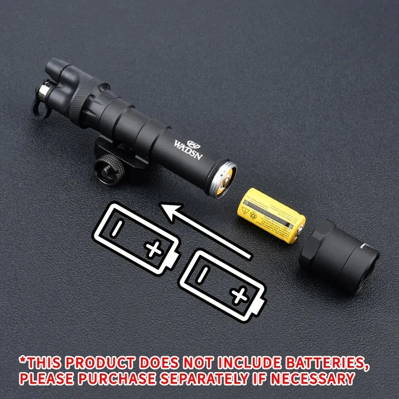 Linterna táctica Wadsn M600B IR, luz Led M600, linterna Airsoft, antorcha de caza, armas metálicas, luz, ajuste momentáneo, 20mm, riel Picatinny - imagen 3