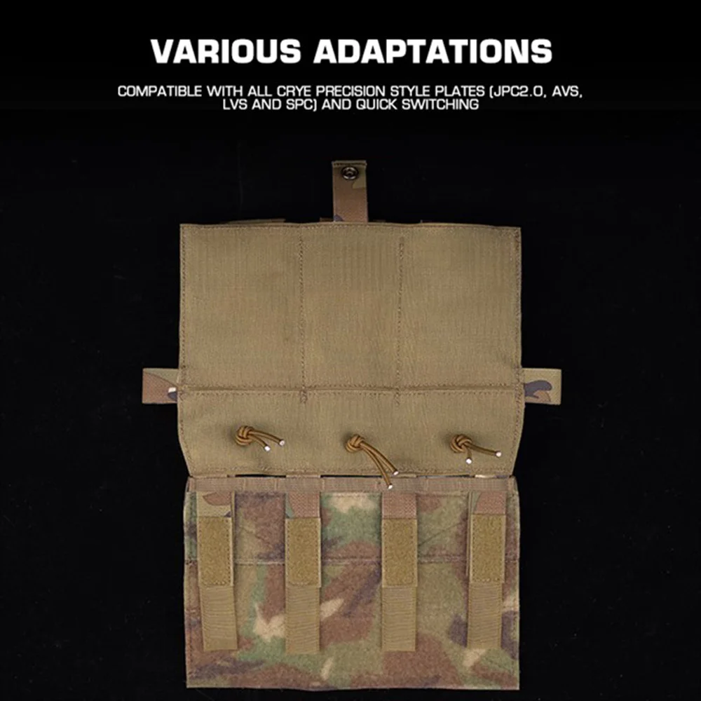 Panel de expansión de chaleco táctico, accesorios adaptadores de panel frontal de liberación rápida para JPC2.0 AVS SPC - imagen 5