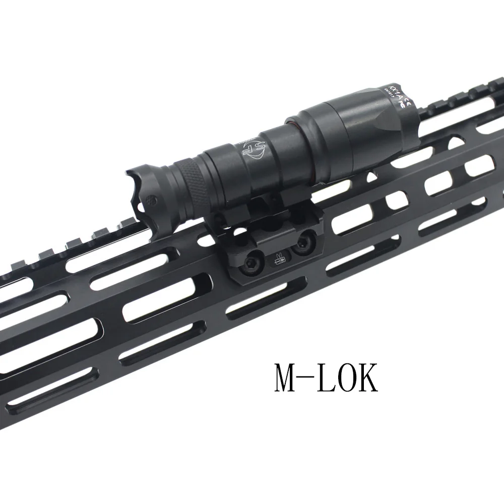 Soporte para linterna táctica, montaje compensado de Metal SF M300 M600, soporte de luz para Keymod m-lok - imagen 2
