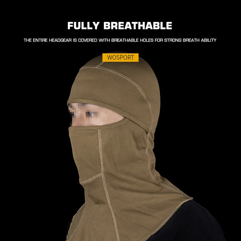 Diadema elástica transpirable táctica con forro para casco y bufanda con protección solar de rango completo - imagen 4