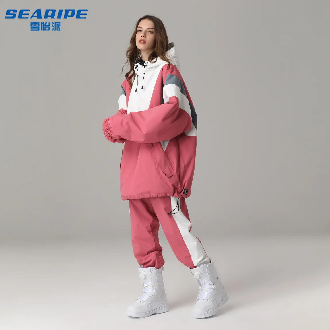 Searipe-traje de esquí cálido para hombre y mujer, impermeable, a prueba de viento, chaqueta de snowboard, conjunto de pantalones, trajes de nieve para mujer, Unisex al aire libre - imagen 3