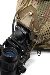 Cubierta elástica modular para casco táctico con cordón ajustable
