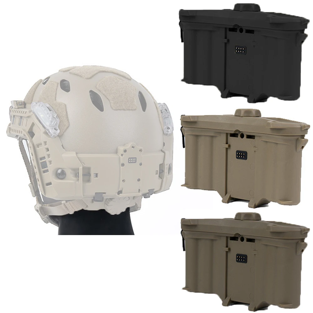 Caja de batería táctica para riel de arco Modular, sistema de pulverización de adaptación exclusivo, accesorios para casco Airsoft de combate y caza al aire libre