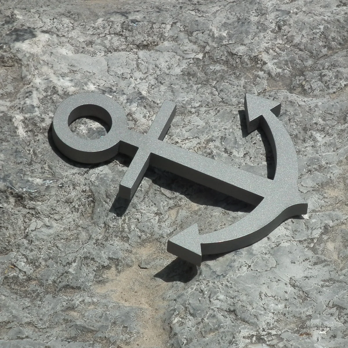 Colgante de titanio Edc con mango, timón de cruz, marinero de la suerte, cuerda de adorno de coche con personalidad - imagen 4