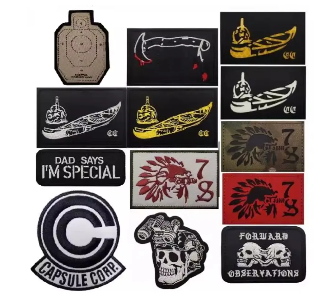 Accesorios para disfraces de juego de Paintball de caza, brazalete con gancho y bucle de corte/bordado láser, parche verde de ruínas de camuflaje ruso - imagen 2