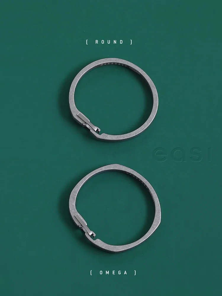 Llaveros de aleación de titanio para coche, llaveros de importación, Edc, Plata rápida, buena - imagen 5