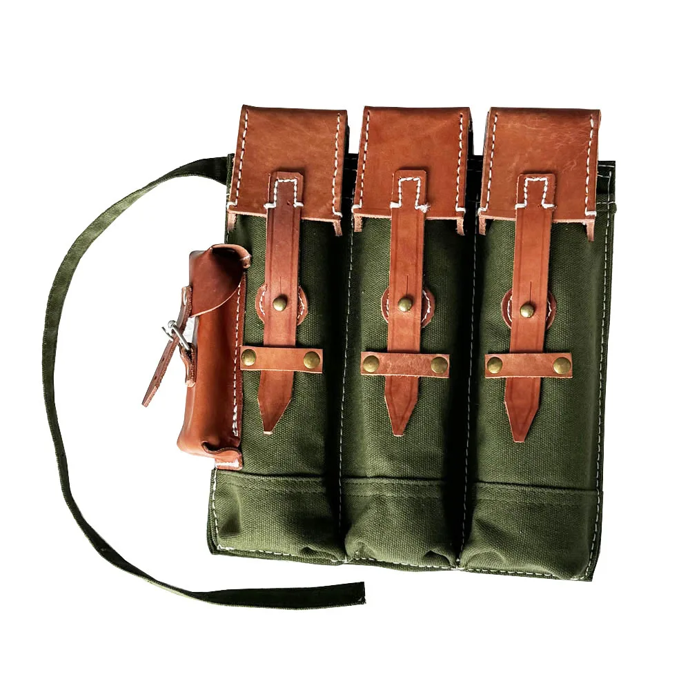 Ww2 P44 Paquete de equipo alemán WW2 Bolsa de almacenamiento de revistas portátil para exteriores Alemania MP44 Kit de Alemania - imagen 4