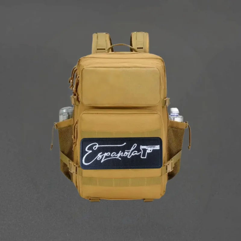 Parche bordado de pistola de Anime, parches militares de gancho y bucle para ropa, insignia de moral táctica, mochila, pegatinas decorativas, brazalete