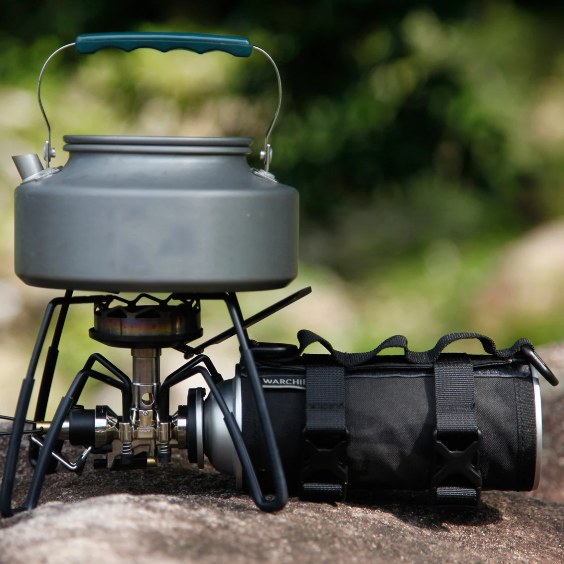 Bote de Gas de viento militar táctico al aire libre, cubierta protectora, estufa de Cassette antideslizante y antigolpes, Camping - imagen 5