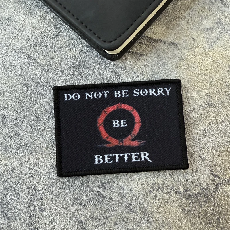 Brazalete militar God of War Be Better, parche impreso, insignia de moral táctica, gancho y bucle, mochila para exteriores, sombrero, accesorios, pegatina - imagen 5