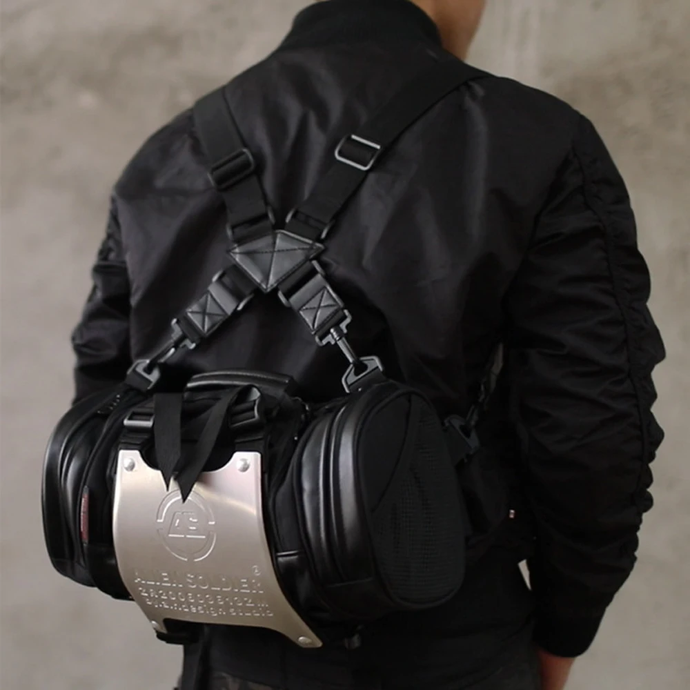 Bolso táctico motocicleta riñonera aluminio exterior - imagen 4